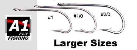 * 60 Larger O'SHAUGHNESSY Stainless Saltwater Hooks